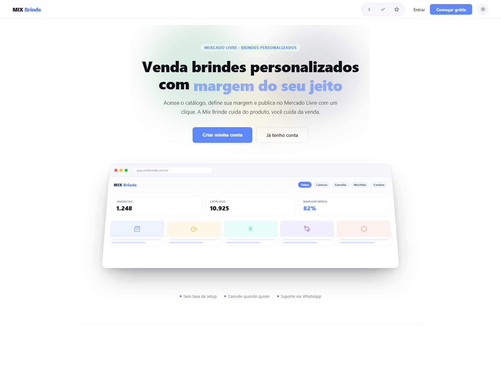 MIX Tudo — Multi-tenant SaaS for Mercado Livre resellers