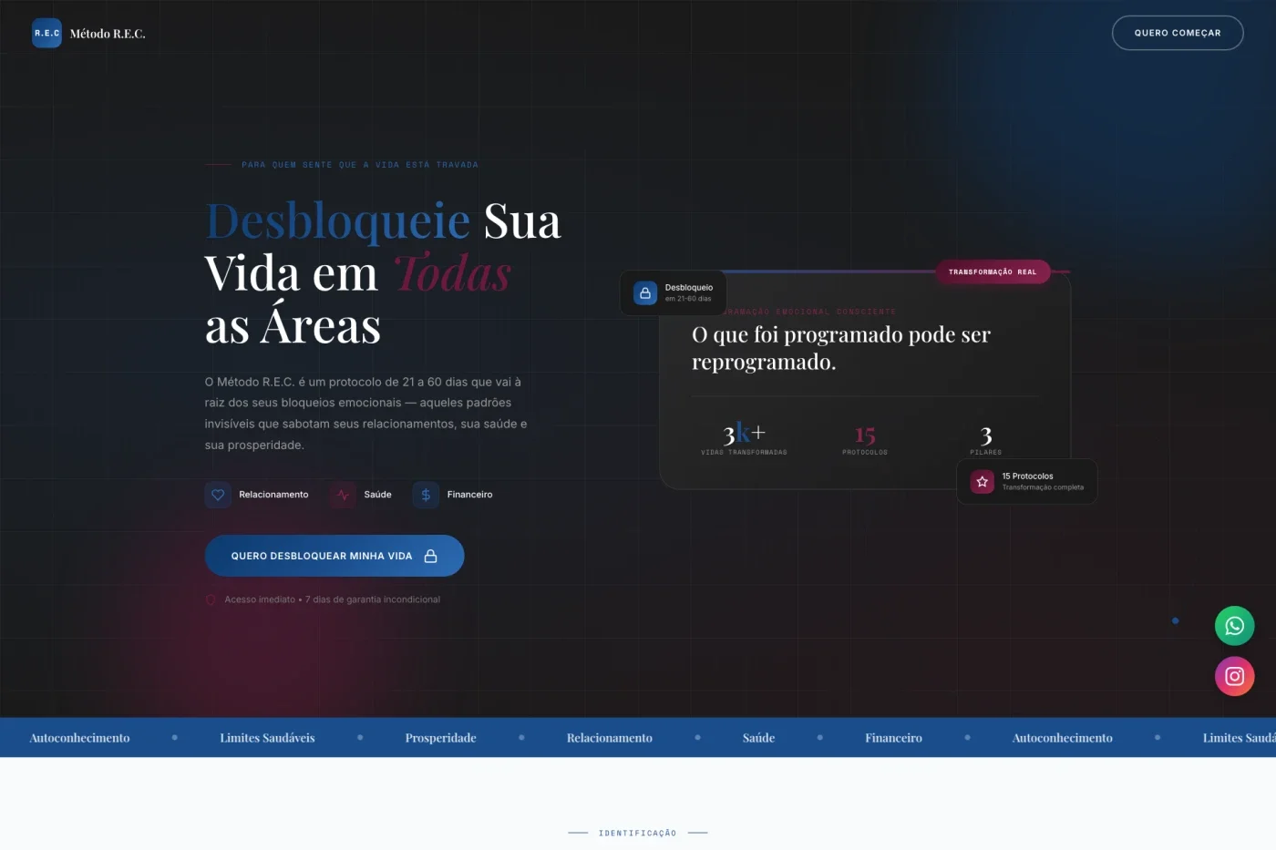 Alexandrino — Landing page