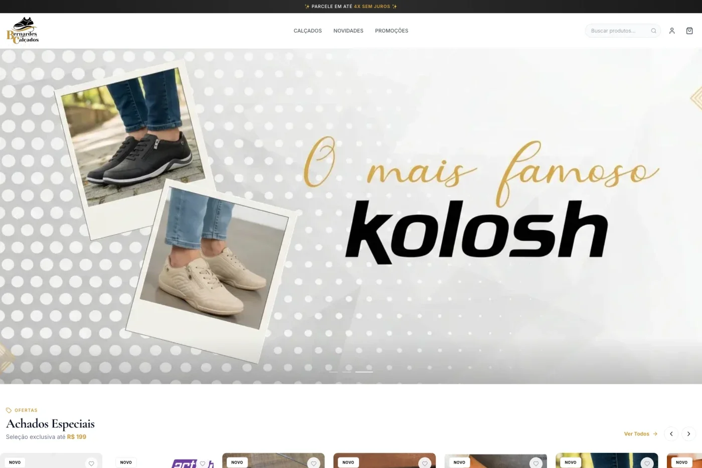 Bernardes Calçados — E-commerce