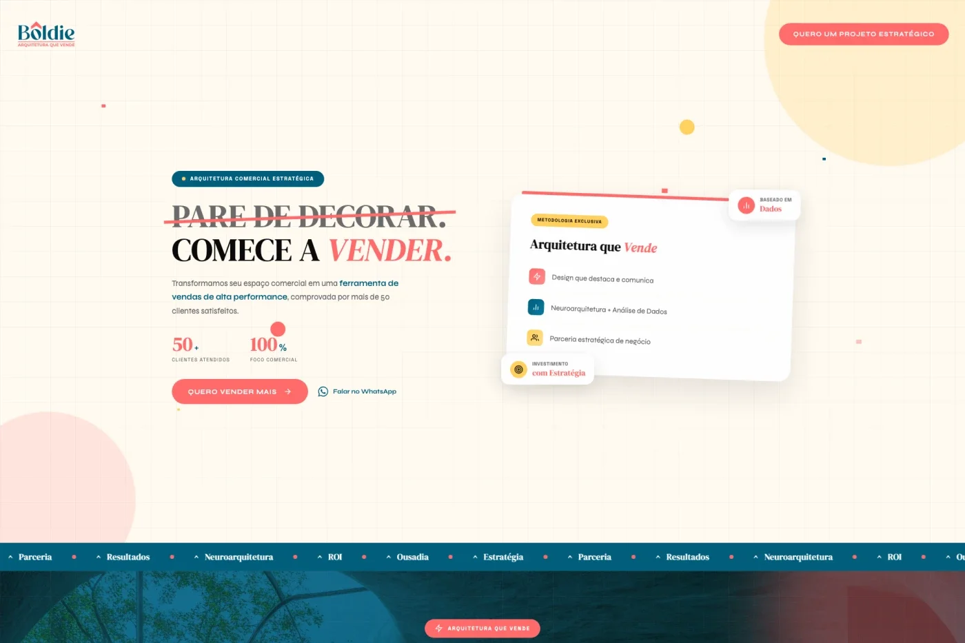 Boldie — Landing page