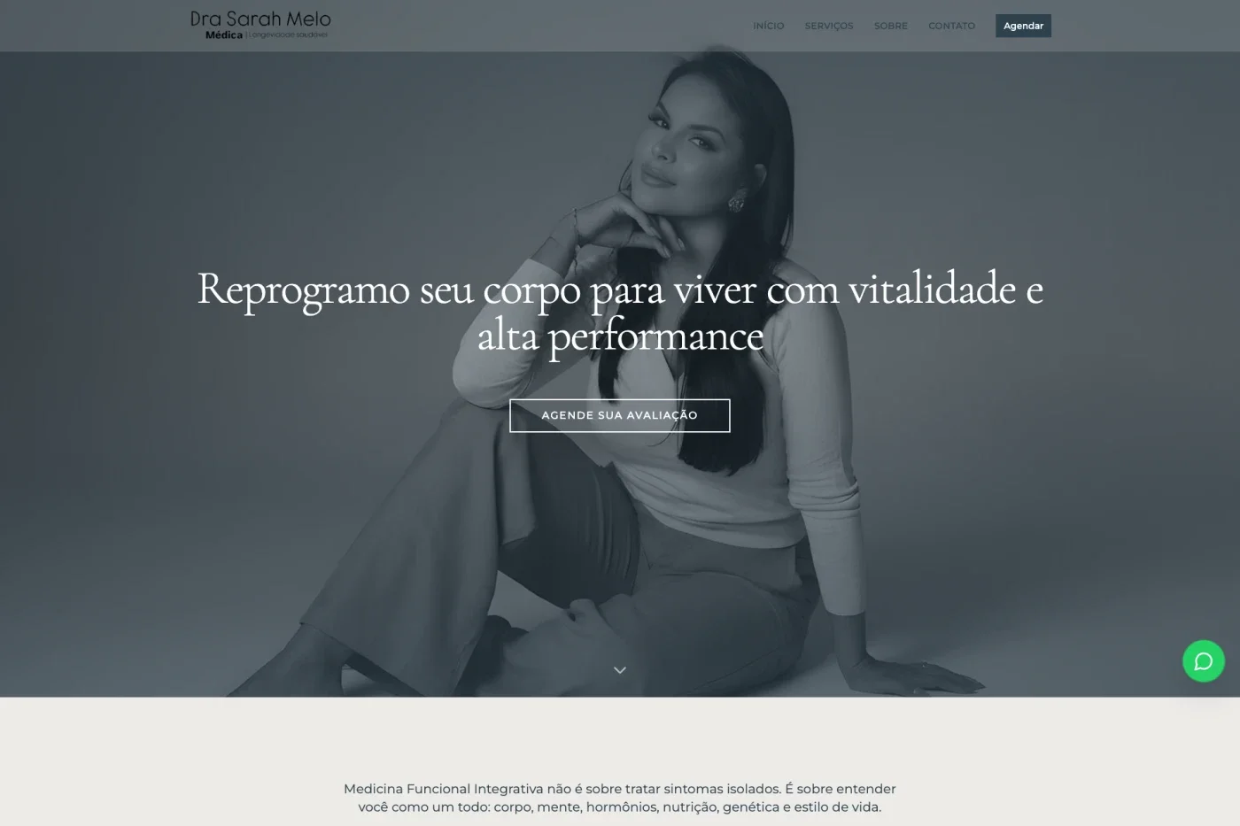Dra. Sarah Melo — Landing page