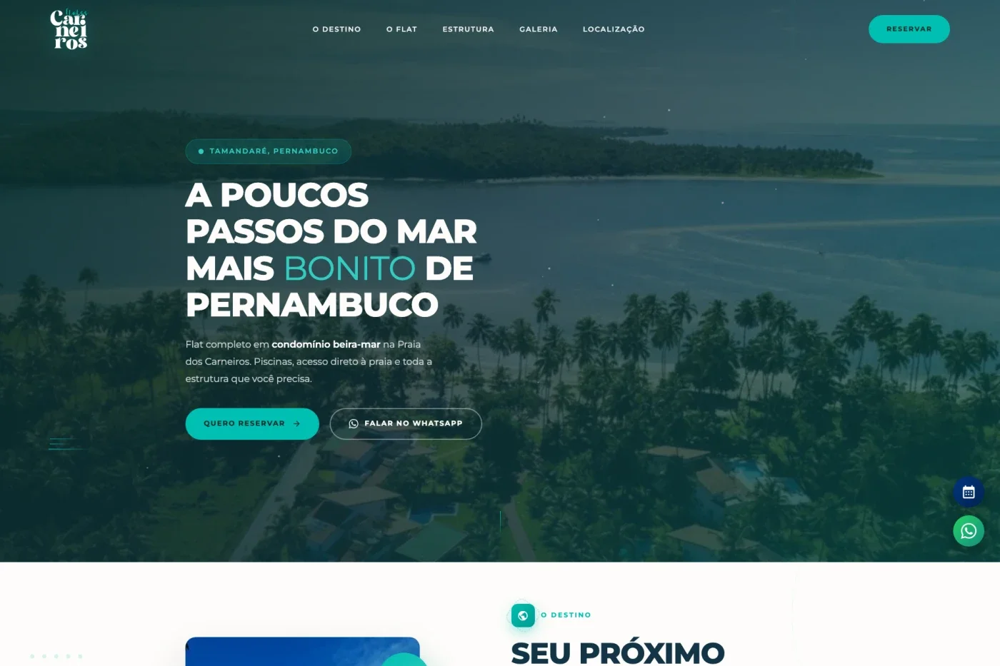 Flats Carneiros — Landing page