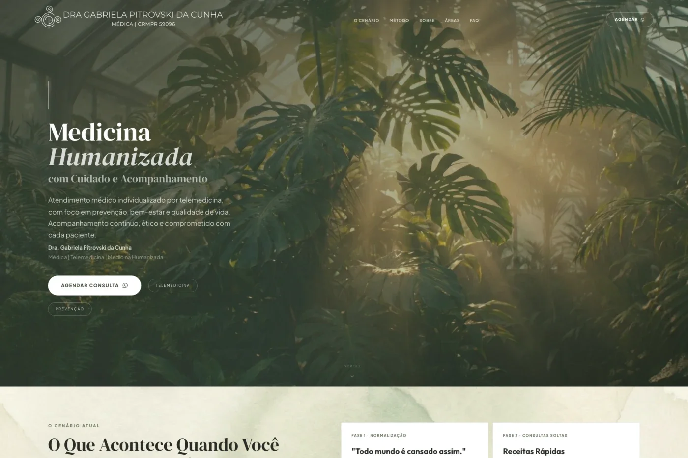 Gabriela Pitrovski — Landing page