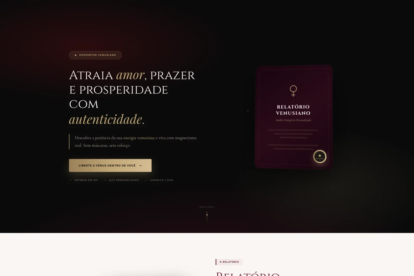 Janaína — Landing page