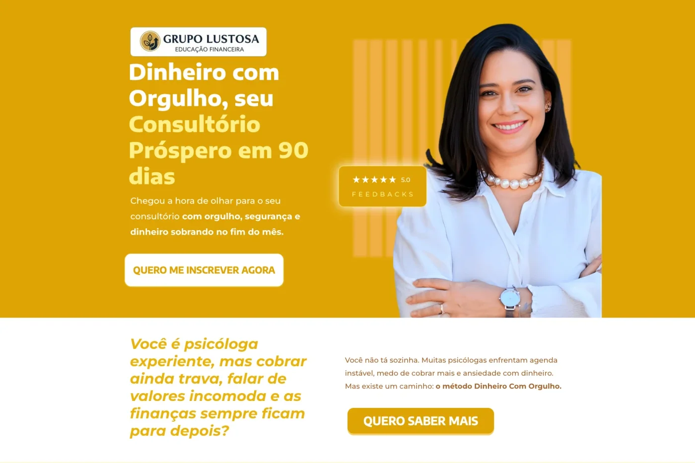 Lustosa — Landing page