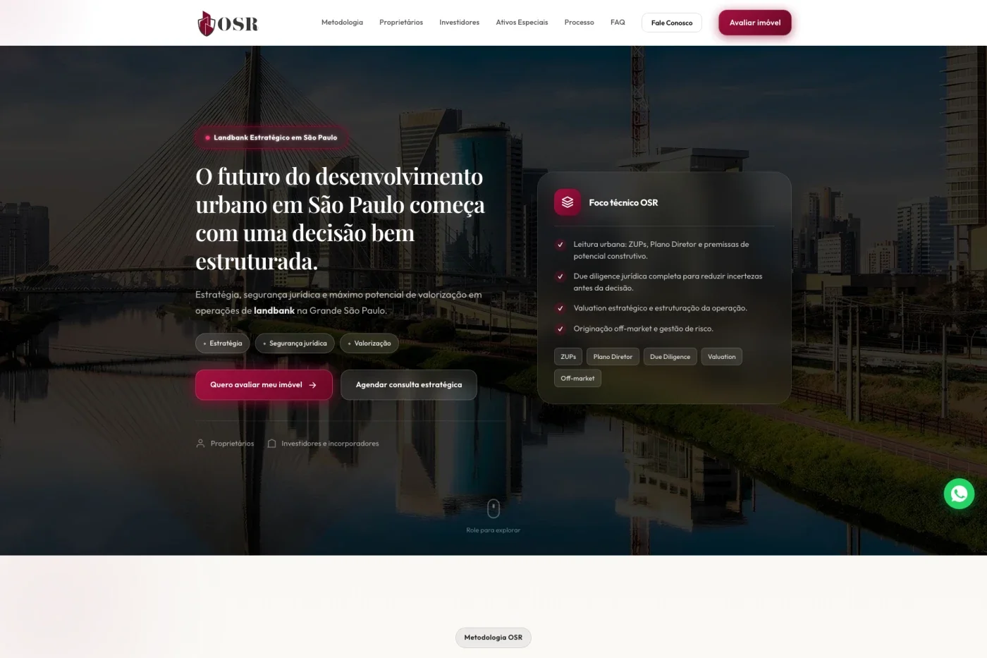 OSR — Landing page